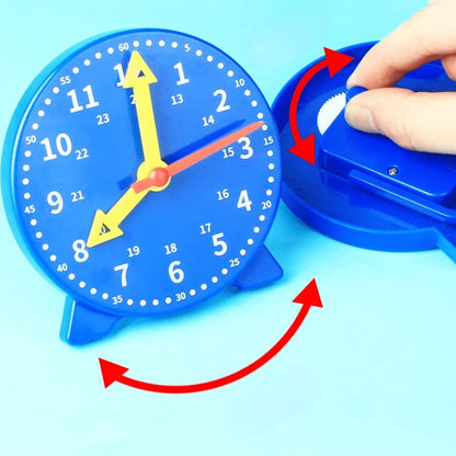 Learn the time with Montessori Clock, educational toys, hours, minutes, seconds