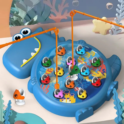 Fishing games, educational dinosaur form for children