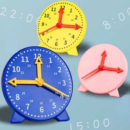 Learn the time with Montessori Clock, educational toys, hours, minutes, seconds