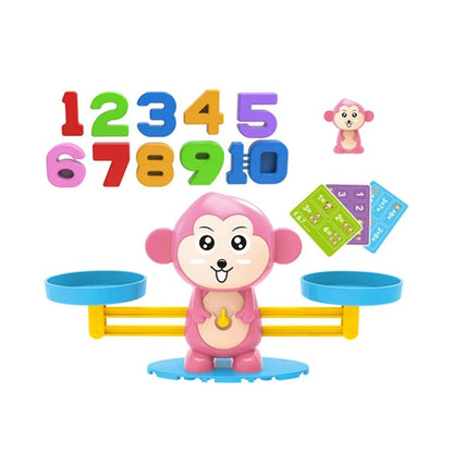 Monkey balance games, to learn Montessori math