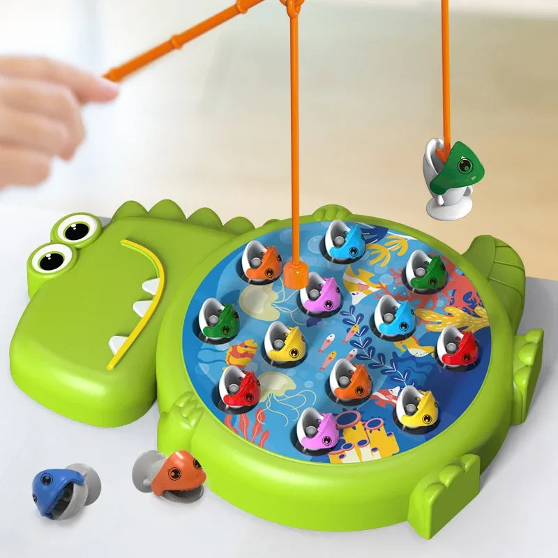 Fishing games, educational dinosaur form for children